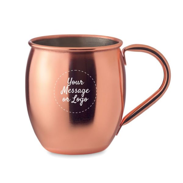 branded copper mug for cocktails and promotions
