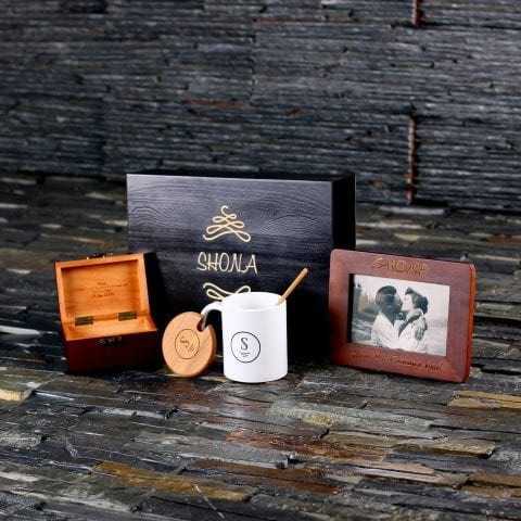 Sharing Memories Gift Set - Picture Frame, Custom Mug and Keepsake Box