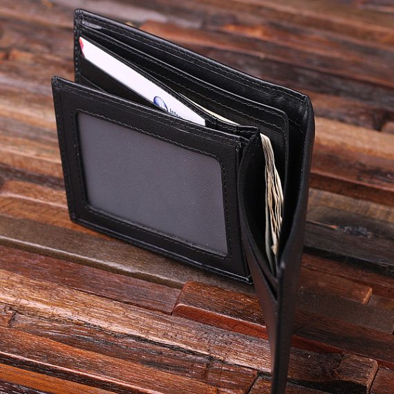 Monogramed Wallet, Neon Men's Small Leather Goods